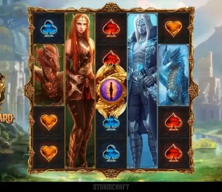 Dragon Shard Slot game screen with its fantasy theme and dragon artwork