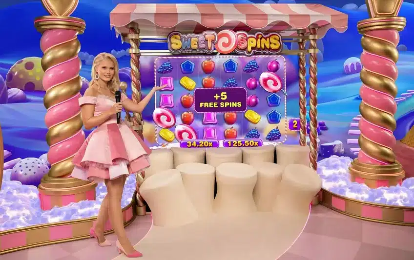 Sweet Bonanza CandyLand Slot bonus gameplay screen Sweet Bonanza CandyLand Slot bonus gameplay screen