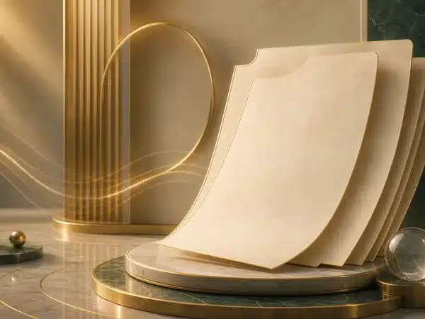 Decorative illustration of blank policy documents