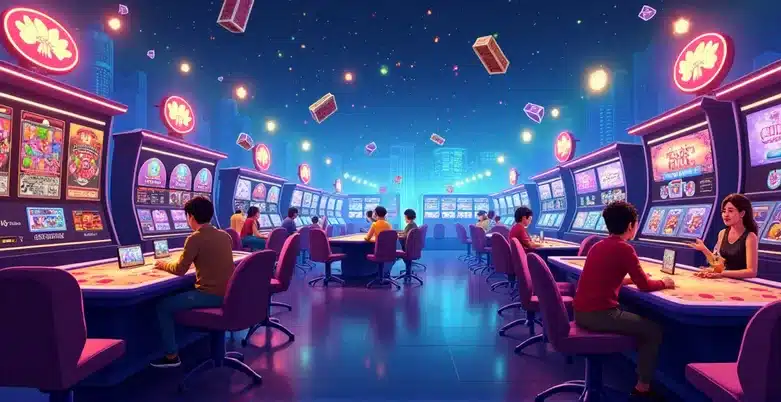Illustrative casino scene for the Free Bonus 100 comparison guide
