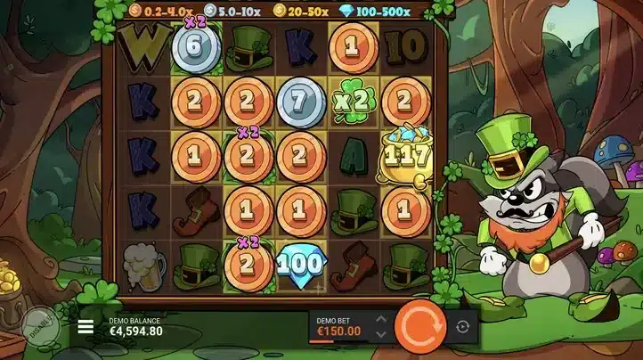 Le Prechaun Slot Golden Squares reveal with prize Coins and a Position Multiplier Le Prechaun Slot Golden Squares reveal with prize Coins and a Position Multiplier