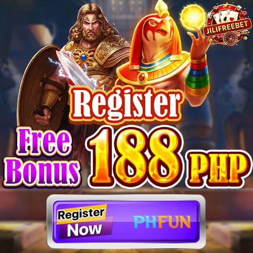 PHFUN Register Free 188 Bonus promotional artwork displaying 188 PHP